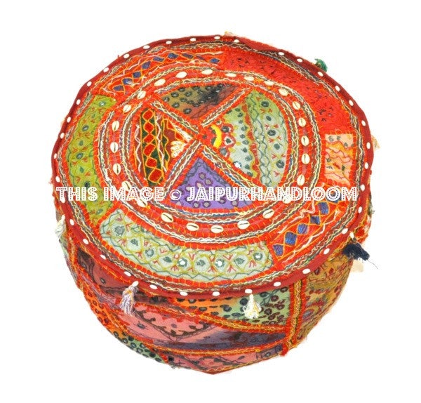 Indian Pouf Stool-Jaipur Handloom