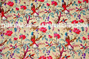 Indian Sari Kantha Quilt in Beige, Quilted kantha, blanket kantha bedspread kantha bed cover kantha bedding Indian kantha quilt Sari Quilt-Jaipur Handloom