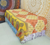 Indian Sari Vintage kantha Quilt-Jaipur Handloom
