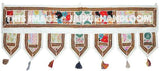 Indian bohemian Toran embroidered door hanging valance-Jaipur Handloom