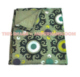 Indian kantha bedspread Queen kantha Bedcover coverlet handmade suzani kantha throw