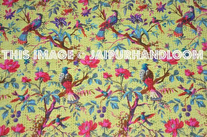 Indian sari kantha Quilt, kantha quilt in Green, kantha throw blanket handmade kantha, bedspread kantha, throw blanket antique quilt