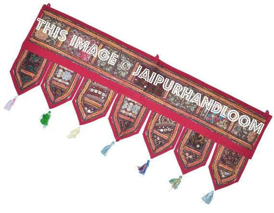 Indian toran temple decor door arch curtain window valance-Jaipur Handloom