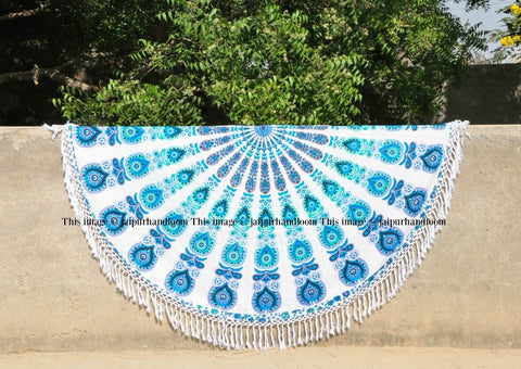 Indian wholesale mandala roundie towel-Jaipur Handloom