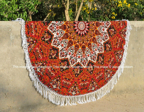 Jina Round Towel-Jaipur Handloom