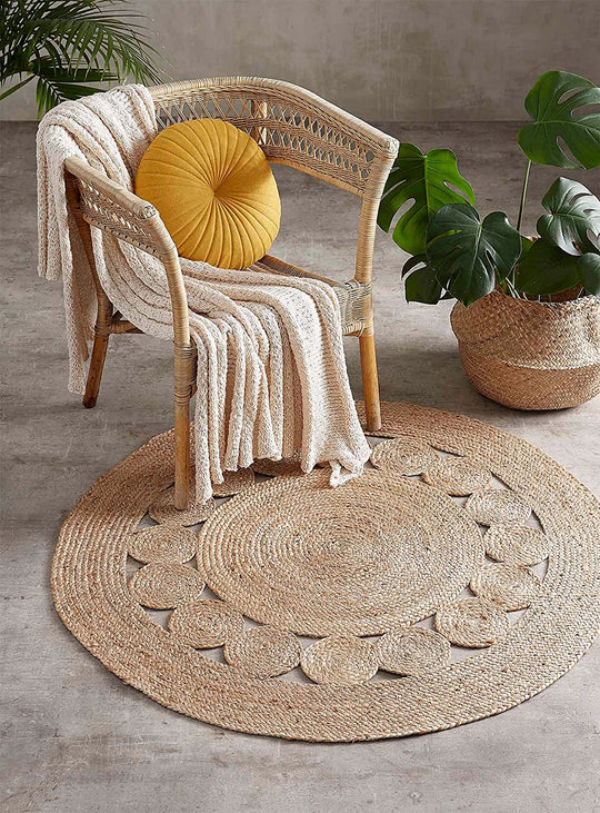 Jute Circle Rug  | Jaipur Handloom