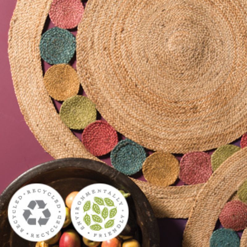 Jute RUG Round Braided Round Rug jute, Meditation Mat, Bohemian Circle rugs