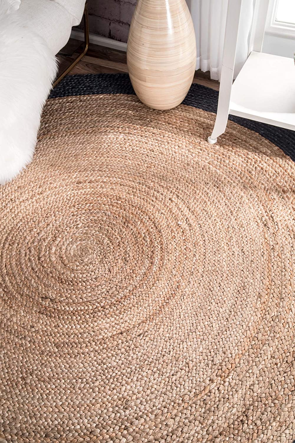 Jaipurhandloom.com - Jute Round Rug Round Floor Rugs Circle rugs Braided Jute Rugs Round