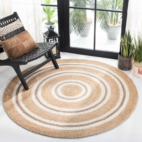 Jute Round Rugs for sale online in India | Jaipur Handloom