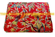 Kantha Bedspread, Kantha Quilt, Floral Quilt, Kantha Blanket, kantha Bed Cover, Blanket, Indian Bedspread, Bohemian Quilt, kantha Bedding-Jaipur Handloom