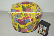 Kantha Pouf Ottoman-Jaipur Handloom
