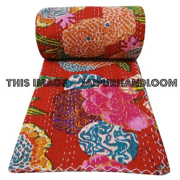 Kantha Throw