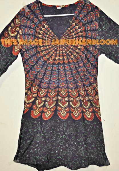 L size Printed Yoga Kaftan, Caftan,s Beach Long Tunic Dresses, Tops, kurti, Kurta, maternity gown