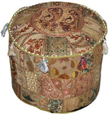 Large Bohemian Ottoman pouf bean bag