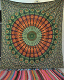 Large Buddhist Mandala Tapestry Bohemian Dorm Room Tapestry Poster-Jaipur Handloom