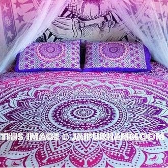 Large Mandala Bedding Bed Cover Hippie Bedding Bedspread Throw-Jaipur Handloom