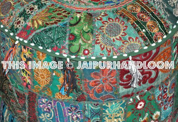 Large Pouf-Jaipur Handloom