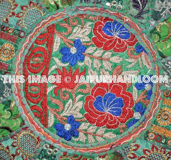 Large Pouf-Jaipur Handloom