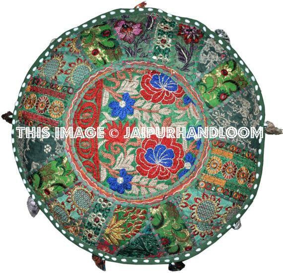 Large Pouf-Jaipur Handloom