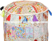 Large Pouf Ottoman - Jaipurhandloom-Jaipur Handloom