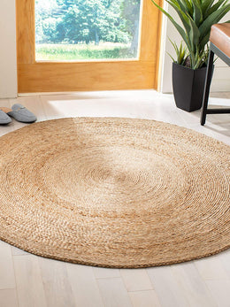 Large Round Jute Rugs 8 ft X 8 ft Round Braided Living Room Area Rugs