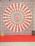 Large dorm psychedelic tapestries Indian Mandala Bedspread Blanket-Jaipur Handloom
