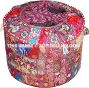 Latrobe Pouf ottomans - 22X12 inches-Jaipur Handloom