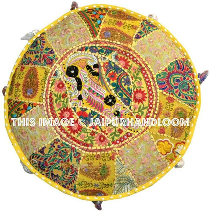 Launceston Pouf ottomans - 22X12 inches-Jaipur Handloom