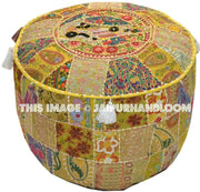 Launceston Pouf ottomans - 22X12 inches-Jaipur Handloom
