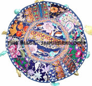 Lismore Pouffe - 18X13 inches-Jaipur Handloom