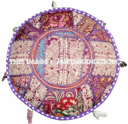 Lithgow Pouf ottomans - 18X13 inches-Jaipur Handloom