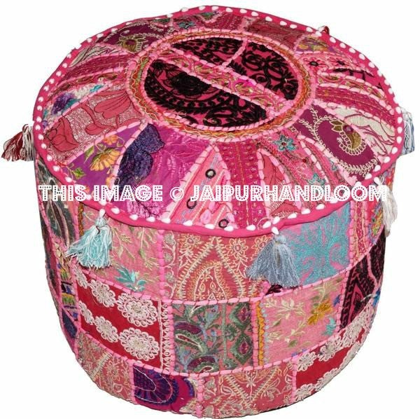 Liverpool Poufs - 18X13 inches-Jaipur Handloom