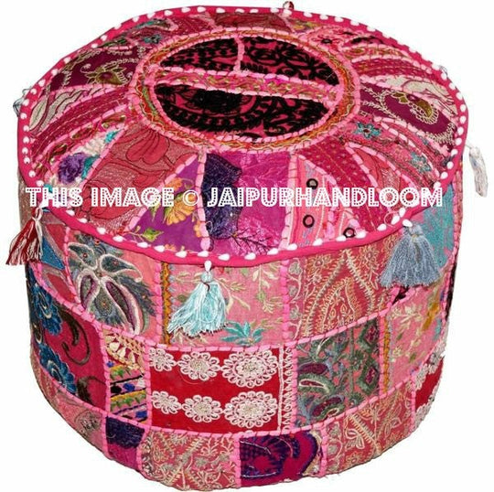 Liverpool Poufs - 18X13 inches-Jaipur Handloom