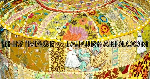 Living Room - Poufs, Stools, Ottomans | JaipurHandloom-Jaipur Handloom