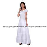 Long maxi dress evening dress women party dress wedding dress long formal gown-Jaipur Handloom