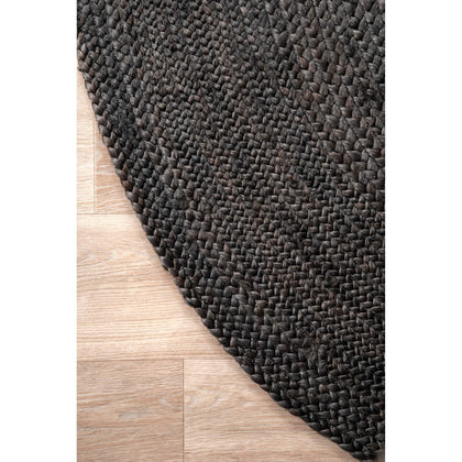 Bohemian Hand Woven Natural Fiber Round Rugs for Living Room | Jaipur Handloom