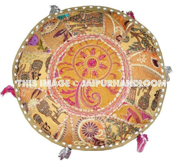 Macquarie Poufs - 18X13 inches-Jaipur Handloom