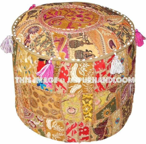 Macquarie Poufs - 18X13 inches-Jaipur Handloom