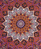 Magical Night Cute Mandala Tapestry Twin Dorm Bedding Hippie Beach Throw-Jaipur Handloom
