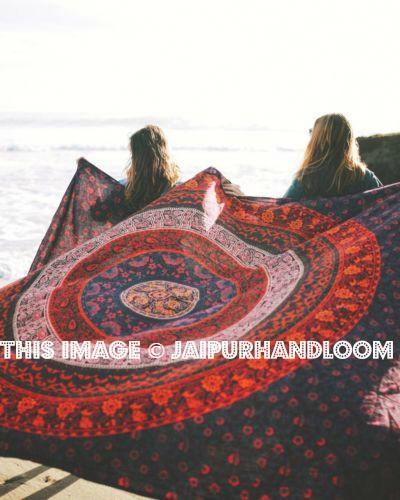 Mandala Tapestry Indian Wall Hanging Bohemian Hippie queen Bedspread Throw Decor