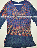 Maternity dress Tunics for Women, plus size bohemian gypsy dress, hippie tunic top, gypsy dress, cotton kaftan-Jaipur Handloom