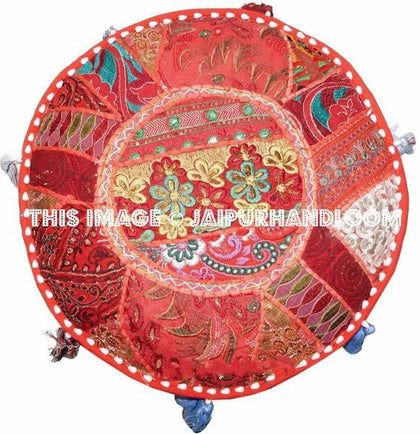 Matta Poufs - 18X13 inches-Jaipur Handloom