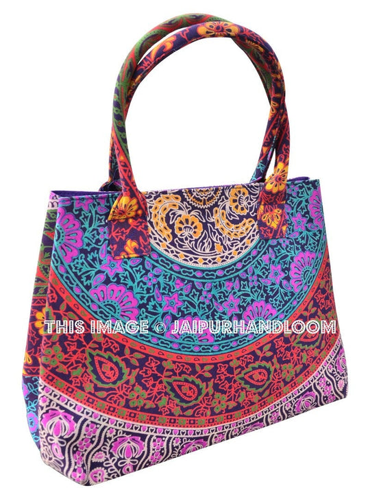 Miganda Mandala Bag Women's Handbag Tote Bag-Jaipur Handloom