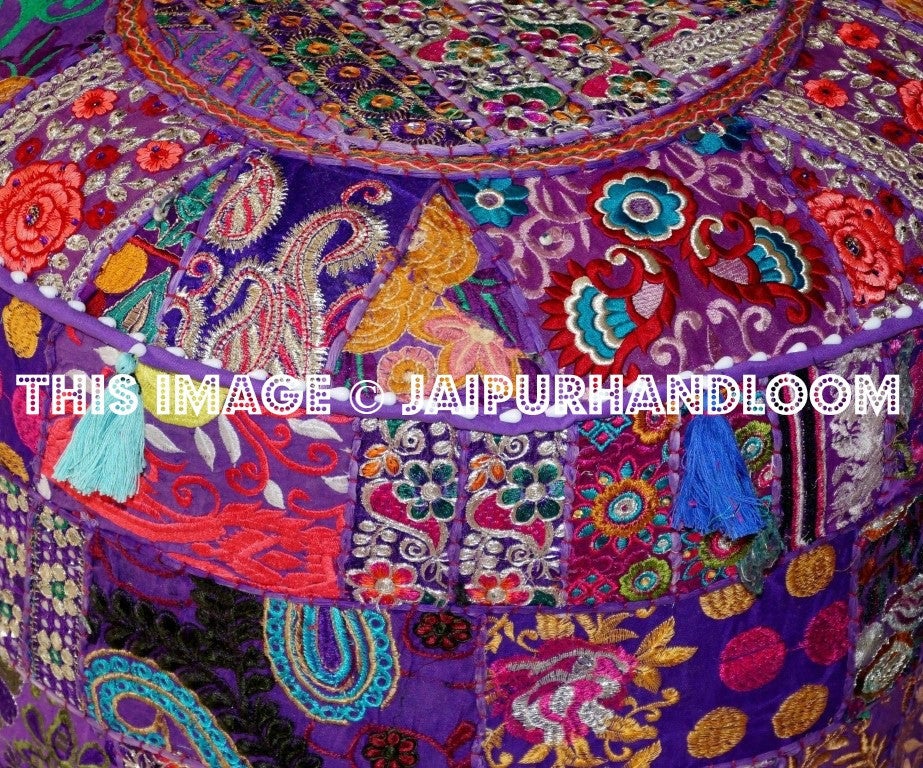Mildura Poufs - 22X12 inches-Jaipur Handloom