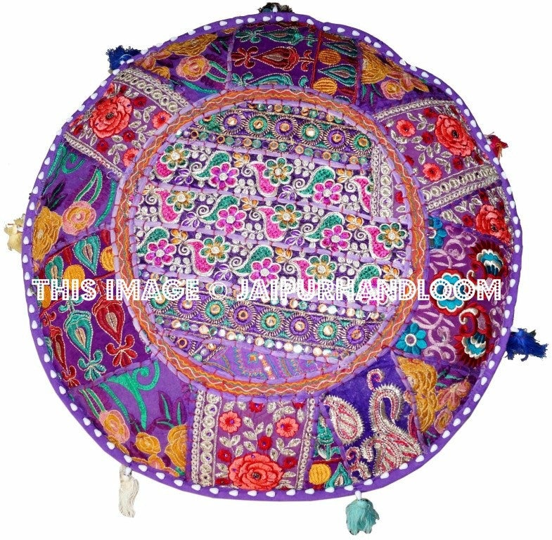 Mildura Poufs - 22X12 inches-Jaipur Handloom