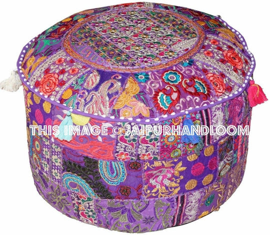 Mildura Poufs - 22X12 inches-Jaipur Handloom