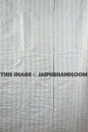 Multi Coloured Paisley Queen Kantha Quilt-Jaipur Handloom