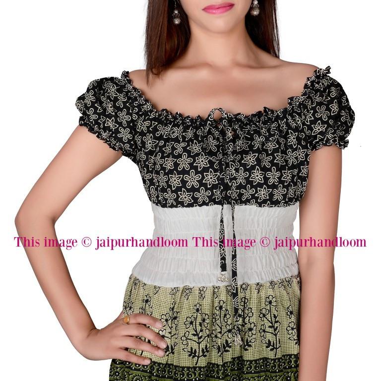 Multicoloured Printed Maxi Dress long dress Evening Dress-Jaipur Handloom