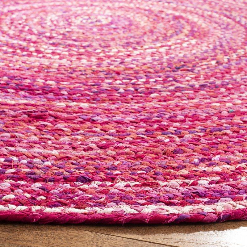 Chunky Chindi Round Area Rugs for Living Room 8 ft X 8 ft | Jaipur Handloom