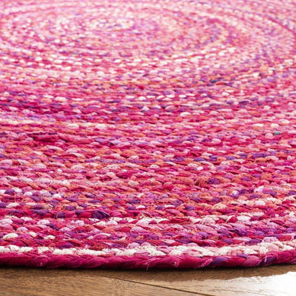 Chunky Chindi Round Area Rugs for Living Room 8 ft X 8 ft | Jaipur Handloom